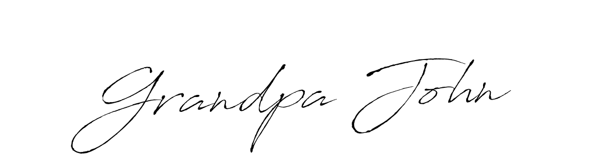 Design your own signature with our free online signature maker. With this signature software, you can create a handwritten (Antro_Vectra) signature for name Grandpa John. Grandpa John signature style 6 images and pictures png