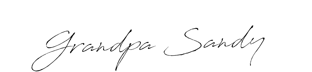 Use a signature maker to create a handwritten signature online. With this signature software, you can design (Antro_Vectra) your own signature for name Grandpa Sandy. Grandpa Sandy signature style 6 images and pictures png