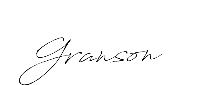 Also we have Granson name is the best signature style. Create professional handwritten signature collection using Antro_Vectra autograph style. Granson signature style 6 images and pictures png