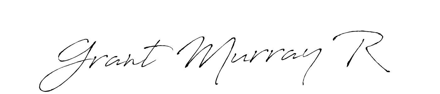 How to make Grant Murray R name signature. Use Antro_Vectra style for creating short signs online. This is the latest handwritten sign. Grant Murray R signature style 6 images and pictures png