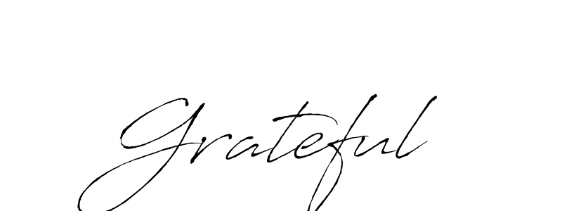 Design your own signature with our free online signature maker. With this signature software, you can create a handwritten (Antro_Vectra) signature for name Grateful. Grateful signature style 6 images and pictures png