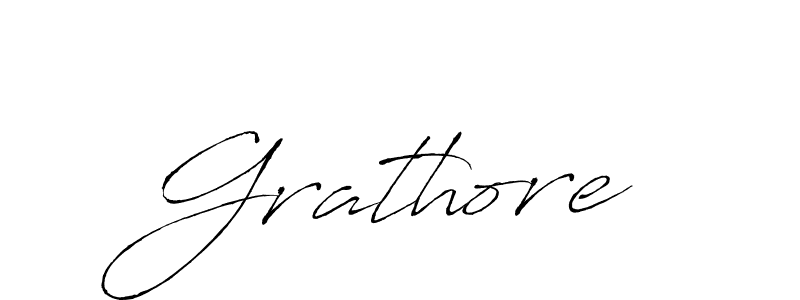 How to make Grathore name signature. Use Antro_Vectra style for creating short signs online. This is the latest handwritten sign. Grathore signature style 6 images and pictures png