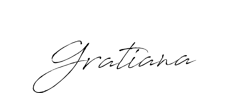 Design your own signature with our free online signature maker. With this signature software, you can create a handwritten (Antro_Vectra) signature for name Gratiana. Gratiana signature style 6 images and pictures png