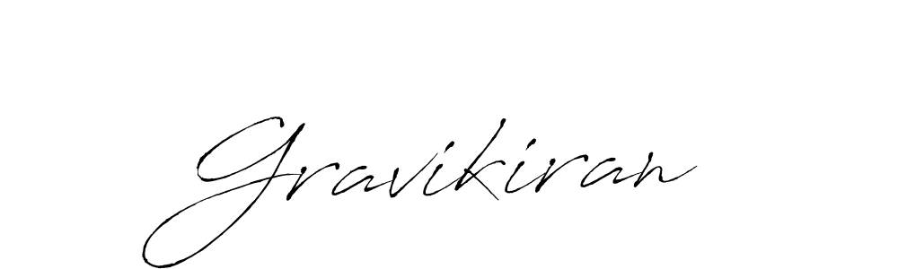 Gravikiran stylish signature style. Best Handwritten Sign (Antro_Vectra) for my name. Handwritten Signature Collection Ideas for my name Gravikiran. Gravikiran signature style 6 images and pictures png