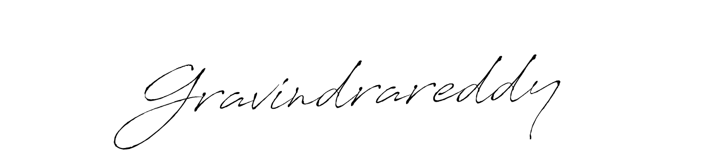 How to make Gravindrareddy name signature. Use Antro_Vectra style for creating short signs online. This is the latest handwritten sign. Gravindrareddy signature style 6 images and pictures png
