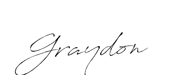 Use a signature maker to create a handwritten signature online. With this signature software, you can design (Antro_Vectra) your own signature for name Graydon. Graydon signature style 6 images and pictures png