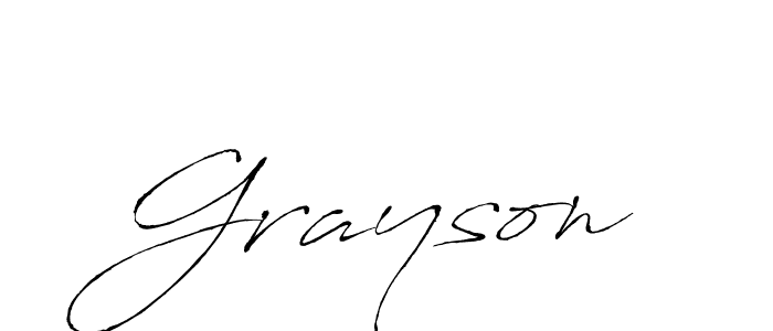 Grayson stylish signature style. Best Handwritten Sign (Antro_Vectra) for my name. Handwritten Signature Collection Ideas for my name Grayson. Grayson signature style 6 images and pictures png
