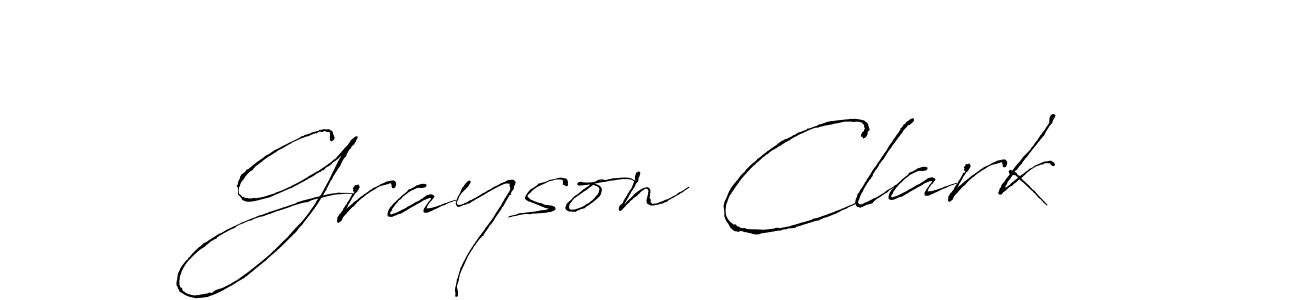 Design your own signature with our free online signature maker. With this signature software, you can create a handwritten (Antro_Vectra) signature for name Grayson Clark. Grayson Clark signature style 6 images and pictures png