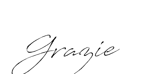 Create a beautiful signature design for name Grazie. With this signature (Antro_Vectra) fonts, you can make a handwritten signature for free. Grazie signature style 6 images and pictures png