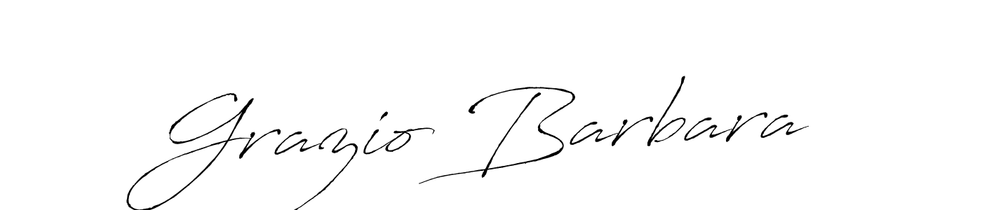 Design your own signature with our free online signature maker. With this signature software, you can create a handwritten (Antro_Vectra) signature for name Grazio Barbara. Grazio Barbara signature style 6 images and pictures png