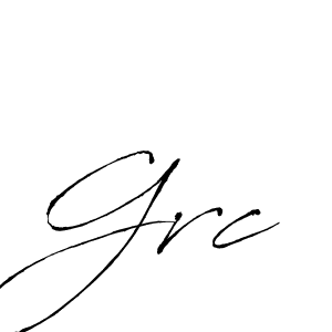 You should practise on your own different ways (Antro_Vectra) to write your name (Grc) in signature. don't let someone else do it for you. Grc signature style 6 images and pictures png