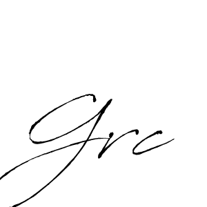 Create a beautiful signature design for name Grc. With this signature (Antro_Vectra) fonts, you can make a handwritten signature for free. Grc signature style 6 images and pictures png