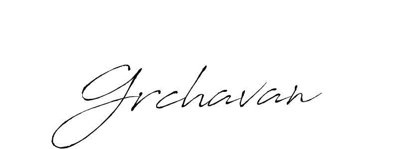 Use a signature maker to create a handwritten signature online. With this signature software, you can design (Antro_Vectra) your own signature for name Grchavan. Grchavan signature style 6 images and pictures png
