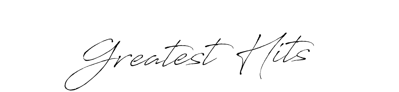 Create a beautiful signature design for name Greatest Hits. With this signature (Antro_Vectra) fonts, you can make a handwritten signature for free. Greatest Hits signature style 6 images and pictures png