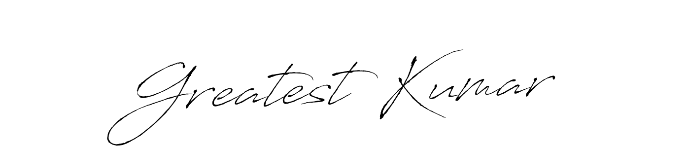 How to make Greatest Kumar signature? Antro_Vectra is a professional autograph style. Create handwritten signature for Greatest Kumar name. Greatest Kumar signature style 6 images and pictures png