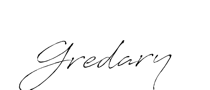 How to make Gredary signature? Antro_Vectra is a professional autograph style. Create handwritten signature for Gredary name. Gredary signature style 6 images and pictures png