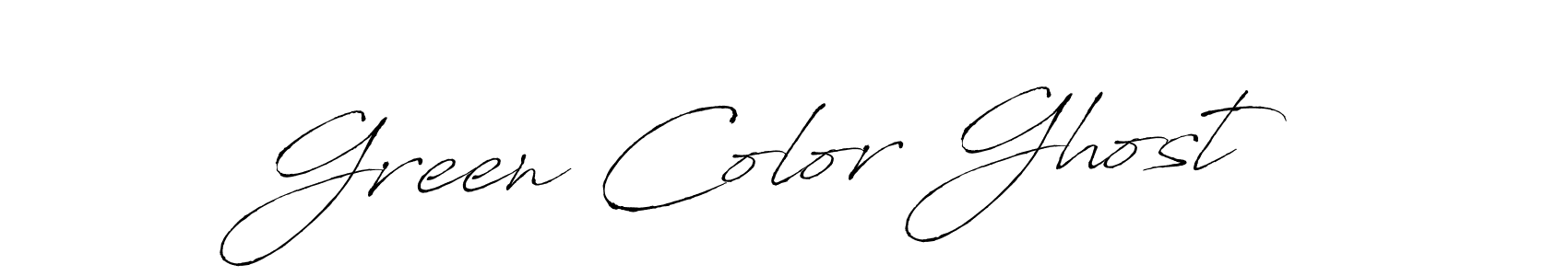 How to make Green Color Ghost signature? Antro_Vectra is a professional autograph style. Create handwritten signature for Green Color Ghost name. Green Color Ghost signature style 6 images and pictures png