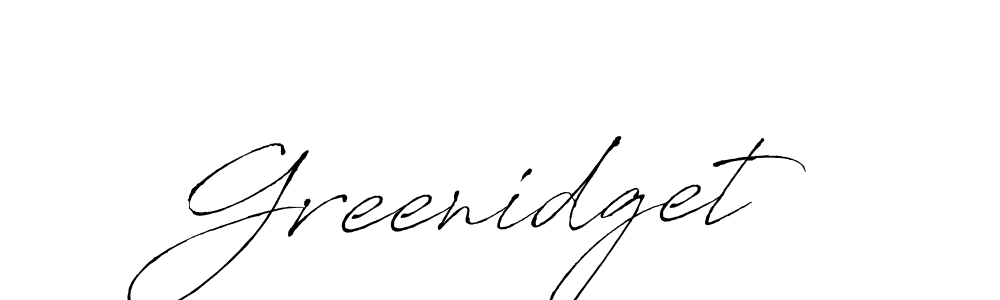 Design your own signature with our free online signature maker. With this signature software, you can create a handwritten (Antro_Vectra) signature for name Greenidget. Greenidget signature style 6 images and pictures png