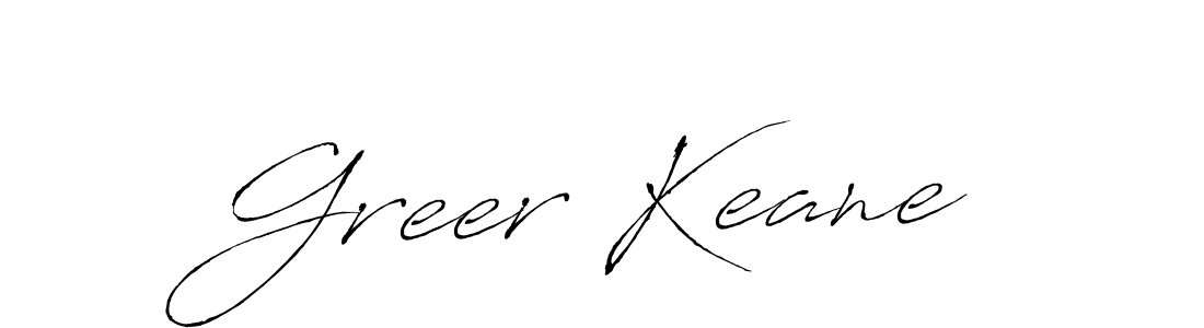 Design your own signature with our free online signature maker. With this signature software, you can create a handwritten (Antro_Vectra) signature for name Greer Keane. Greer Keane signature style 6 images and pictures png