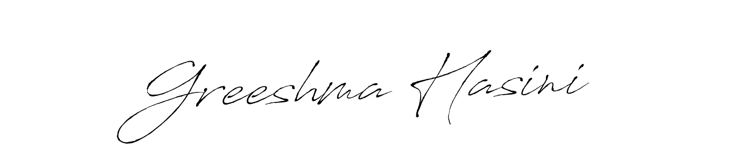 Also You can easily find your signature by using the search form. We will create Greeshma Hasini name handwritten signature images for you free of cost using Antro_Vectra sign style. Greeshma Hasini signature style 6 images and pictures png