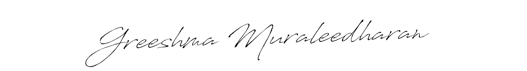 Make a short Greeshma Muraleedharan signature style. Manage your documents anywhere anytime using Antro_Vectra. Create and add eSignatures, submit forms, share and send files easily. Greeshma Muraleedharan signature style 6 images and pictures png