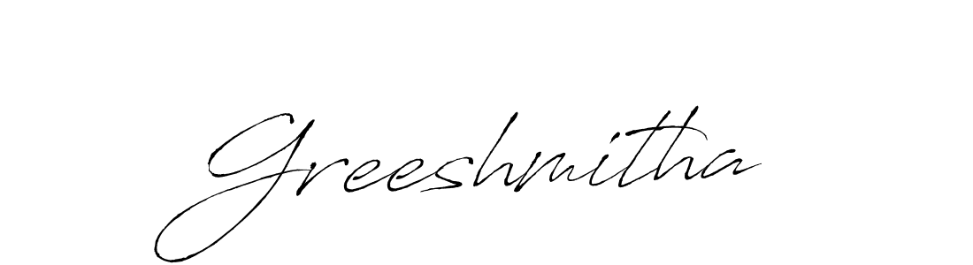 if you are searching for the best signature style for your name Greeshmitha. so please give up your signature search. here we have designed multiple signature styles  using Antro_Vectra. Greeshmitha signature style 6 images and pictures png