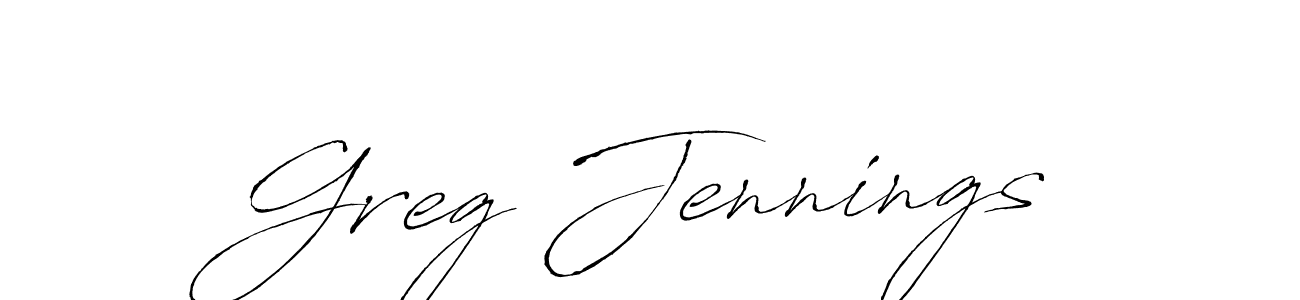 Design your own signature with our free online signature maker. With this signature software, you can create a handwritten (Antro_Vectra) signature for name Greg Jennings. Greg Jennings signature style 6 images and pictures png