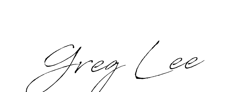 Design your own signature with our free online signature maker. With this signature software, you can create a handwritten (Antro_Vectra) signature for name Greg Lee. Greg Lee signature style 6 images and pictures png