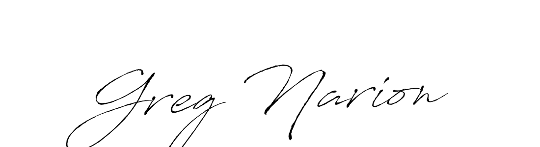 Also You can easily find your signature by using the search form. We will create Greg Narion name handwritten signature images for you free of cost using Antro_Vectra sign style. Greg Narion signature style 6 images and pictures png