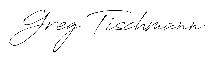 The Antro_Vectra lettering style adds unique flourish to name Greg Tischmann. Stand out with a custom digital autograph made in seconds. Greg Tischmann signature style 6 images and pictures png