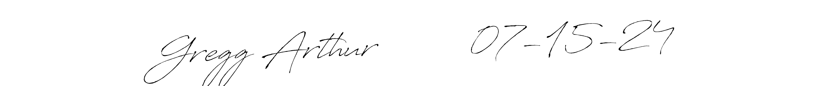 Also we have Gregg Arthur         07-15-24 name is the best signature style. Create professional handwritten signature collection using Antro_Vectra autograph style. Gregg Arthur         07-15-24 signature style 6 images and pictures png