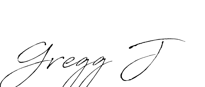 How to make Gregg J name signature. Use Antro_Vectra style for creating short signs online. This is the latest handwritten sign. Gregg J signature style 6 images and pictures png