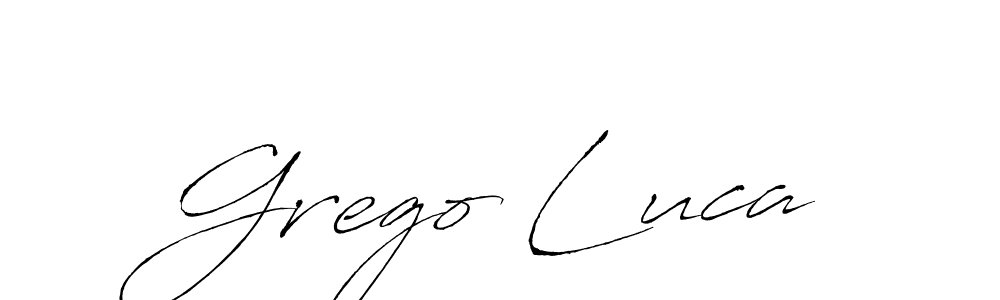 Similarly Antro_Vectra is the best handwritten signature design. Signature creator online .You can use it as an online autograph creator for name Grego Luca. Grego Luca signature style 6 images and pictures png