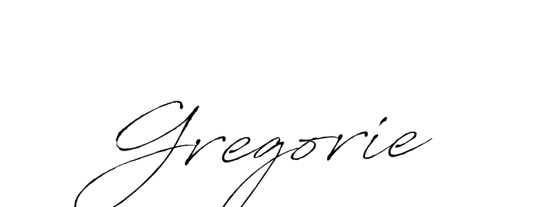 Design your own signature with our free online signature maker. With this signature software, you can create a handwritten (Antro_Vectra) signature for name Gregorie. Gregorie signature style 6 images and pictures png