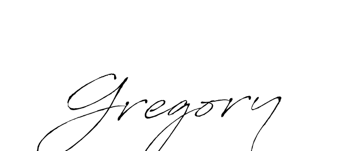 Gregory stylish signature style. Best Handwritten Sign (Antro_Vectra) for my name. Handwritten Signature Collection Ideas for my name Gregory. Gregory signature style 6 images and pictures png