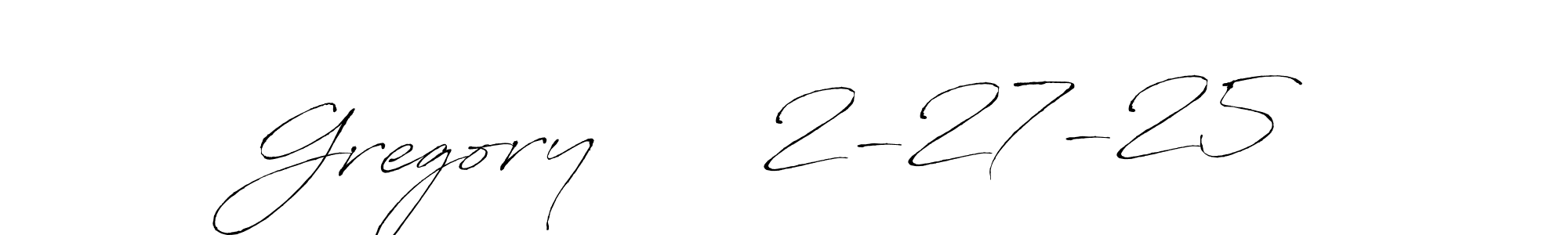 Make a beautiful signature design for name Gregory      2-27-25. Use this online signature maker to create a handwritten signature for free. Gregory      2-27-25 signature style 6 images and pictures png