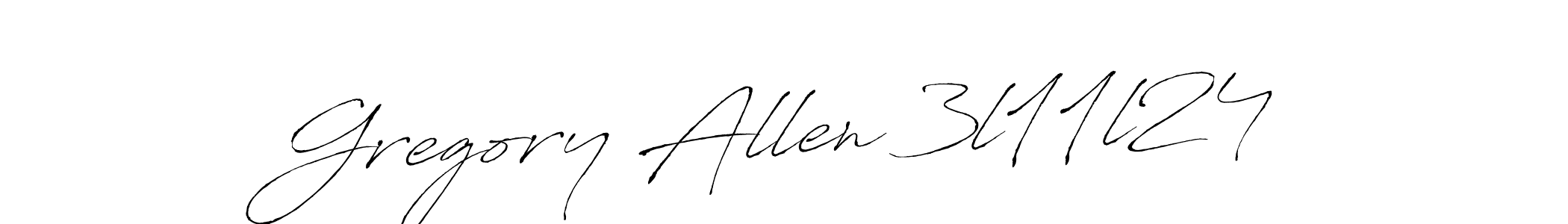 Use a signature maker to create a handwritten signature online. With this signature software, you can design (Antro_Vectra) your own signature for name Gregory Allen 3l11l24. Gregory Allen 3l11l24 signature style 6 images and pictures png