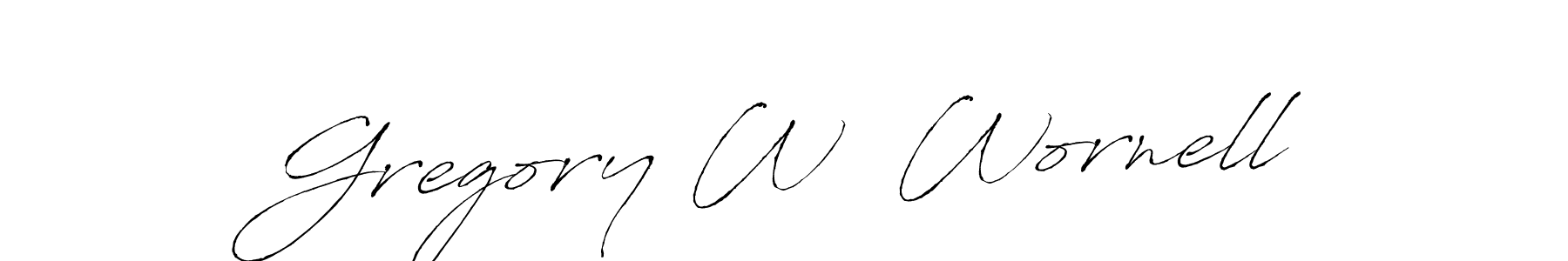 Also we have Gregory W  Wornell name is the best signature style. Create professional handwritten signature collection using Antro_Vectra autograph style. Gregory W  Wornell signature style 6 images and pictures png