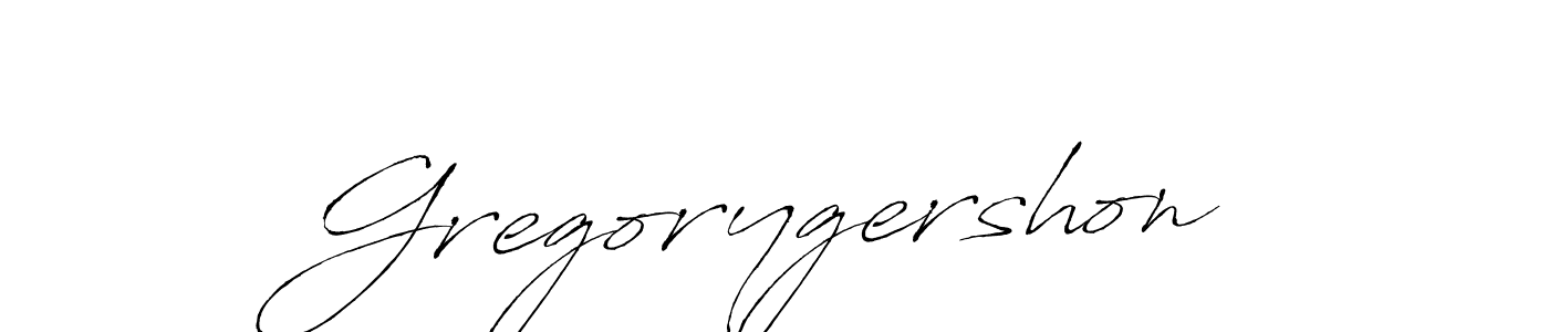 How to make Gregorygershon signature? Antro_Vectra is a professional autograph style. Create handwritten signature for Gregorygershon name. Gregorygershon signature style 6 images and pictures png