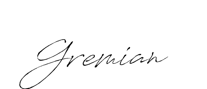 How to Draw Gremian signature style? Antro_Vectra is a latest design signature styles for name Gremian. Gremian signature style 6 images and pictures png