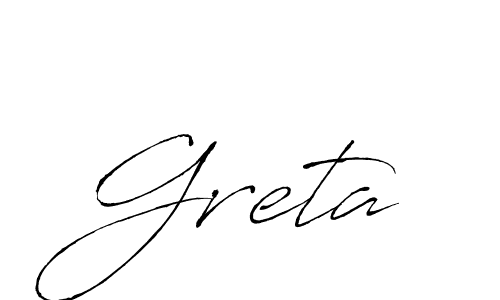 The best way (Antro_Vectra) to make a short signature is to pick only two or three words in your name. The name Greta include a total of six letters. For converting this name. Greta signature style 6 images and pictures png