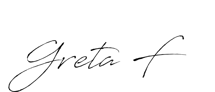 How to make Greta F signature? Antro_Vectra is a professional autograph style. Create handwritten signature for Greta F name. Greta F signature style 6 images and pictures png