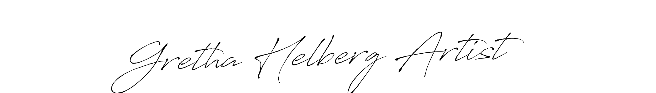 How to make Gretha Helberg Artist name signature. Use Antro_Vectra style for creating short signs online. This is the latest handwritten sign. Gretha Helberg Artist signature style 6 images and pictures png