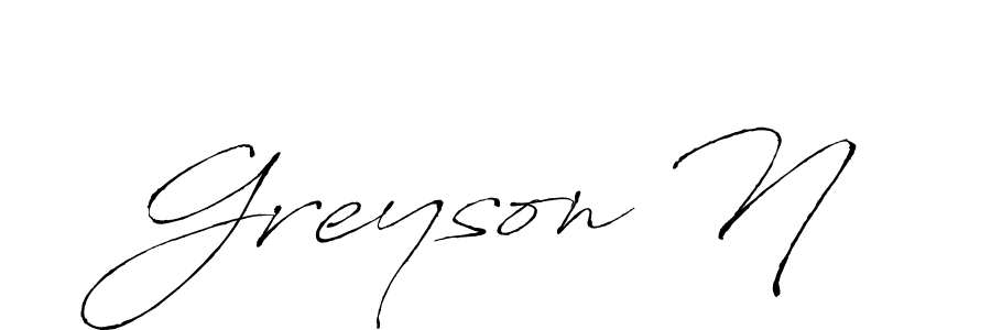 Also we have Greyson N name is the best signature style. Create professional handwritten signature collection using Antro_Vectra autograph style. Greyson N signature style 6 images and pictures png