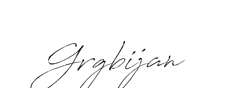 Use a signature maker to create a handwritten signature online. With this signature software, you can design (Antro_Vectra) your own signature for name Grgbijan. Grgbijan signature style 6 images and pictures png