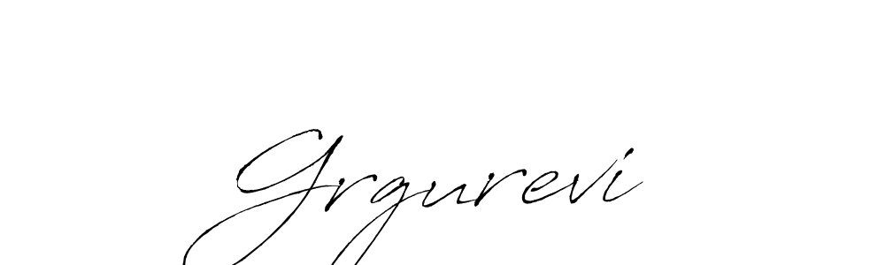 Grgurević stylish signature style. Best Handwritten Sign (Antro_Vectra) for my name. Handwritten Signature Collection Ideas for my name Grgurević. Grgurević signature style 6 images and pictures png