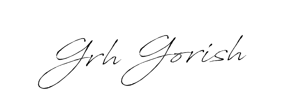 if you are searching for the best signature style for your name Grh Gorish. so please give up your signature search. here we have designed multiple signature styles  using Antro_Vectra. Grh Gorish signature style 6 images and pictures png