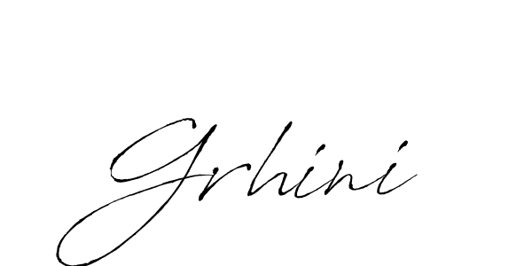 Also we have Grhini name is the best signature style. Create professional handwritten signature collection using Antro_Vectra autograph style. Grhini signature style 6 images and pictures png