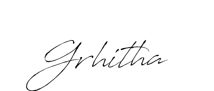 Also we have Grhitha name is the best signature style. Create professional handwritten signature collection using Antro_Vectra autograph style. Grhitha signature style 6 images and pictures png