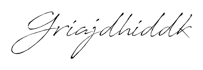 Enhance your business communications with Griajdhiddk signature in Antro_Vectra lettering. Clean, modern, and universally compatible. Griajdhiddk signature style 6 images and pictures png
